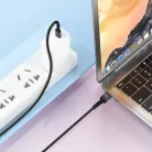 Blavec Cable Raptor fonott - Type C to Type C - PD 60W 3A 2 méter (CRA-CC3BG20) fekete-szürke