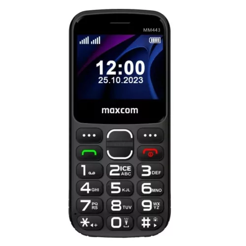 Mobiltelefon - MAXCOM MM 443 4G FEKETE