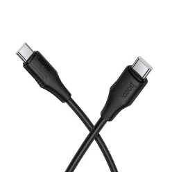 USB-C to USB-C Kábel Hoco X124, 60W, 3A, 1m, Fekete