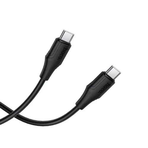 USB-C to USB-C Kábel Hoco X124, 60W, 3A, 1m, Fekete