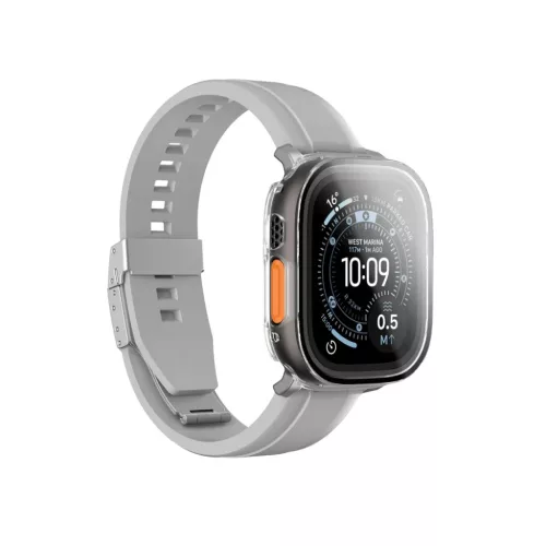 AmazingThing Radix üvegfólia tok Apple Watch Ultra 3 49 mm - Átlátszó üvegfólia