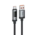 USB-A to USB-C kábel Hoco Display U148, 100W, 1.2m, fekete