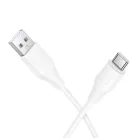 USB-A to USB-C Kábel Hoco X124, 18W, 3A, 1m, Fehér