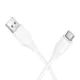 USB-A to USB-C Kábel Hoco X124, 18W, 3A, 1m, Fehér