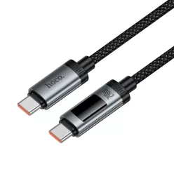 USB-C - USB-C kábel Hoco Display U148, 240W, 1,2m, fekete