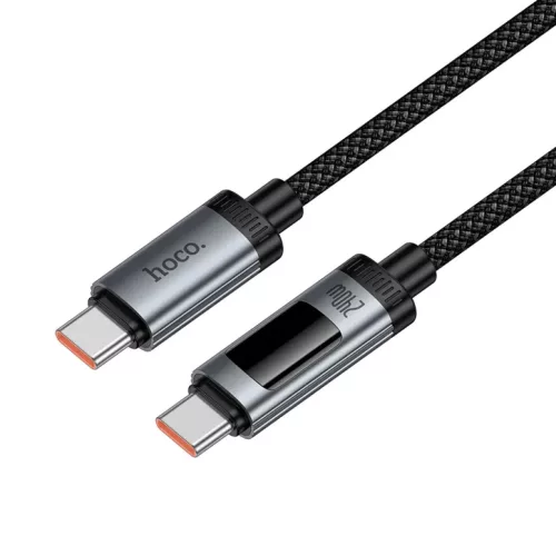 USB-C - USB-C kábel Hoco Display U148, 240W, 1,2m, fekete