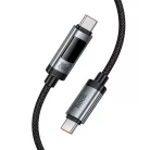 USB-C - USB-C kábel Hoco Display U148, 240W, 1,2m, fekete
