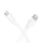 USB-C to USB-C kábel Hoco X124, 60W, 3A, 1m, Fehér