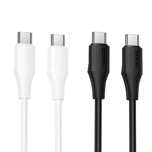 USB-C to USB-C kábel Hoco X124, 60W, 3A, 1m, Fehér