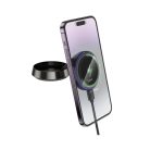 Vezeték nélküli autós töltő Hoco HW33, 15W, 1.67A, Szürke