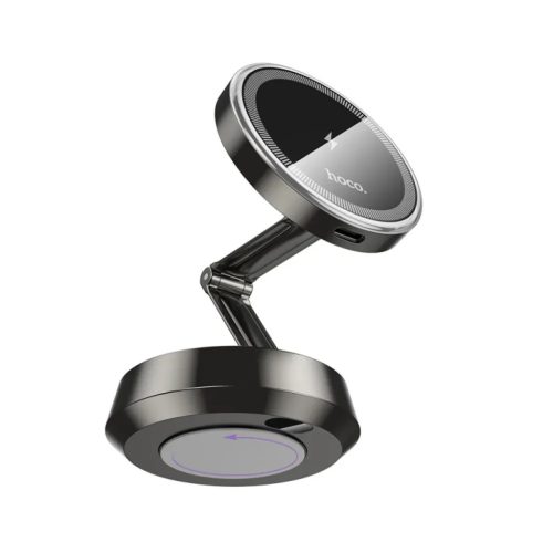 Vezeték nélküli autós töltő Hoco HW33, 15W, 1.67A, Szürke