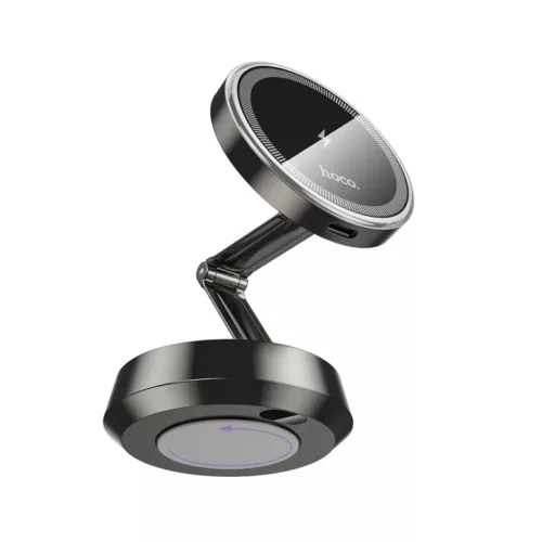 Vezeték nélküli autós töltő Hoco HW33, 15W, 1.67A, Szürke