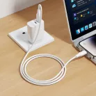 USB-A to Lightning Kábel Hoco X124, 27W, 2.4A, 1m, Fehér