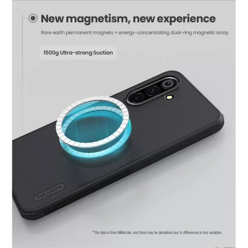 Samsung Galaxy A26 5G-hez Fekete Nillkin Super Frosted PRO Mágneses hátlap tok