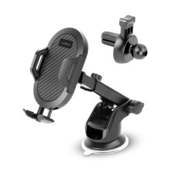   Universal MXCH-17 autós telefontartó szélvédőre és szellőzőrácsra fekete