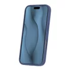 iPhone 16 6,1" sötétkék szilikon vékony mágneses tok
