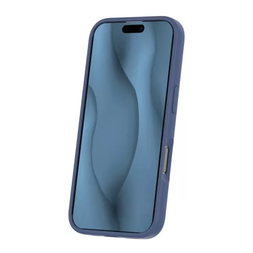 iPhone 16 6,1" sötétkék szilikon vékony mágneses tok