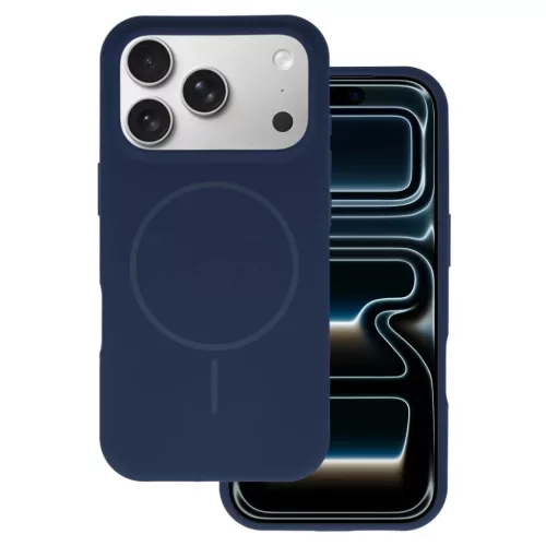Magsafe Slim Szilikon tok iPhone 16 Pro navy