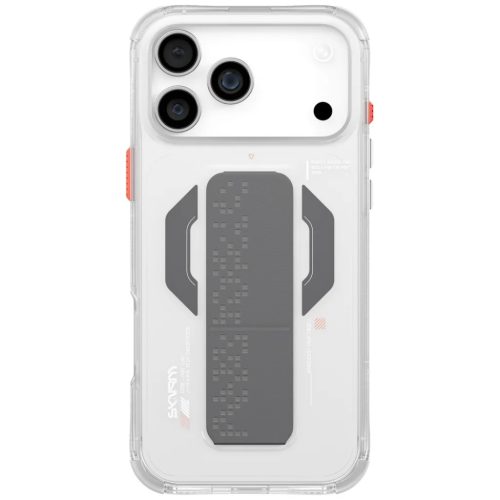 iPhone 17 Pro Max Skinarma Haxa mágneses töltés + grip állvány átlátszó tok