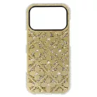 Virágos tok iPhone 16 Pro arany tok