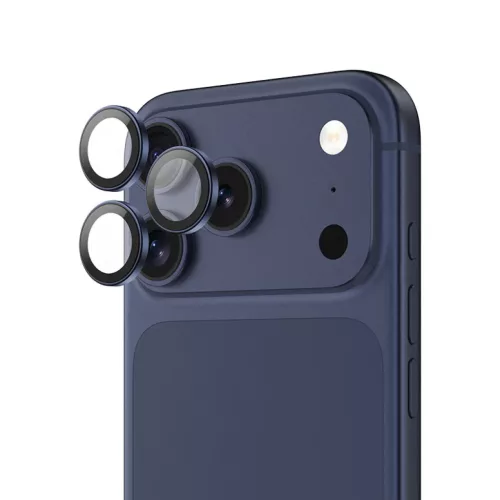 iPhone 17 Pro/17 Pro Max kék Benks edzett üveg DR Zafír lencsevédő kamerára (3 darab lencse) üvegfólia