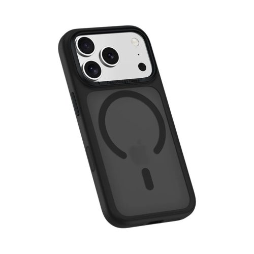 Iphone 17 Pro Max fekete Benks Mágneses Köd Tok Fémkeret (K070) (Kamera Vezérgomb)