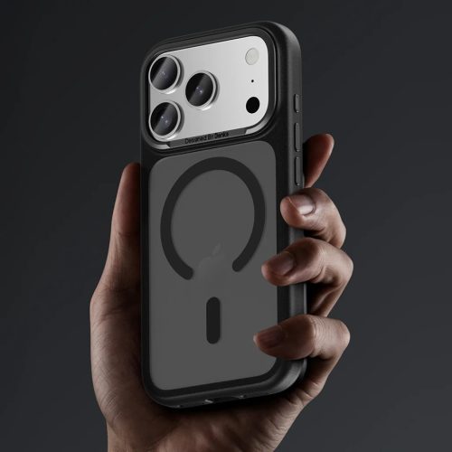 iPhone 17 Pro Max Narancssárga Benks Magnetic Mist Metal Frame tok (Kamera vezérlő gomb)