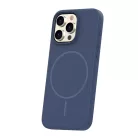 iPhone 15 Pro Silicone Thin Mag tok sötétkék