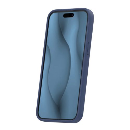 iPhone 15 Pro Max tok Silicone Thin Mag sötétkék tok