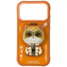 iPhone 17 Pro Max Nimmy Cool&Cute 2.0 Cat tok mágneses pánttal narancssárga