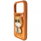 iPhone 17 Pro Max Nimmy Cool&Cute 2.0 Cat tok mágneses pánttal narancssárga