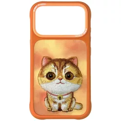   iPhone 17 Pro Nimmy Big Eyed Pet 2.0 Macska tok narancssárga