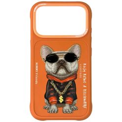   iPhone 17 Pro Max tok Nimmy Glasses Cool Dog tok narancssárga