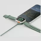 Energea Flow Duo Watch 2 az 1-ben kábel USB-C-ről USB-C-re + Apple Watch töltő 480Mb/s 60W 1,5m narancssárga