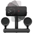 Energea Magaudio Stand 2in1 Qi2 vezeték nélküli töltőállomás sztereó hangszórókkal grafit