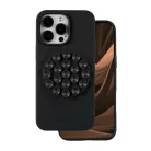 iPhone 16 szilikon tapadós tok fekete