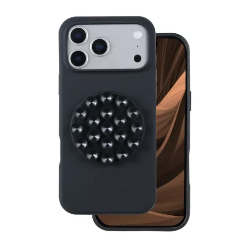 iPhone 17 Pro szilikon tok fekete