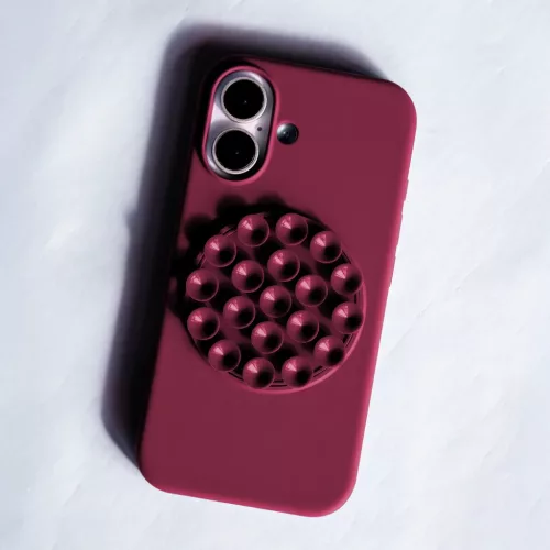 iPhone 11 Silicone Stick tok bordó tok
