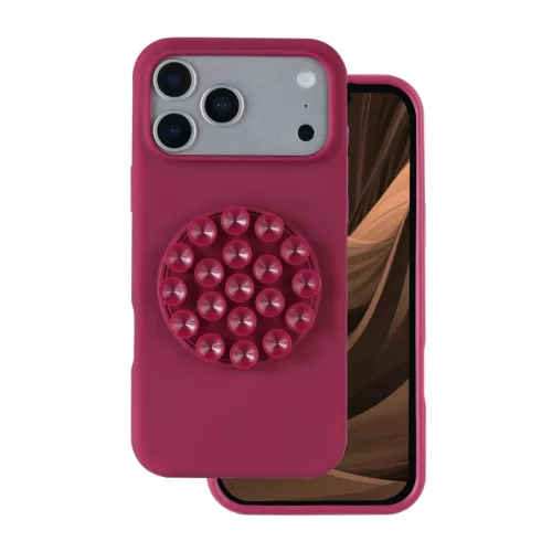iPhone 17 Pro tok szilikon stick bordó