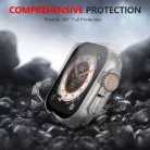 Apple Watch Ultra / Ultra 2 Techsuit Defense360 Pro tok és Képernyővédő - Átlátszó