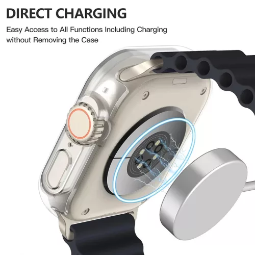 Apple Watch Ultra / Ultra 2 Techsuit Defense360 Pro tok és Képernyővédő - Átlátszó