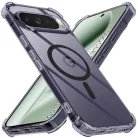 Google Pixel 10 Pro XL Techsuit - Shockproof Clear Silicone MagSafe tok - Smoke Black