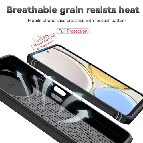 Honor Magic8 Lite Fekete Techsuit CamShield Series tok