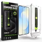 Samsung Galaxy S25 FE Techsuit TitanGlass CrystalHD (2 pack) - [Ujjlenyomat Feloldás Kompatibilis] - Átlátszó üvegfólia