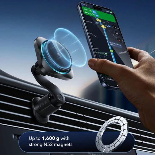Fekete Esr Omnilock Cryoboost Mágneses Magsafe Autós Ventilátor Telefontartó Vezeték Nélküli Töltő Qi2.2 25W