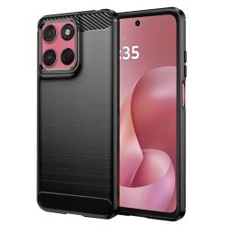   Motorola Moto G57 Power / G67 Power Techsuit - Carbon Silicone - Fekete tok