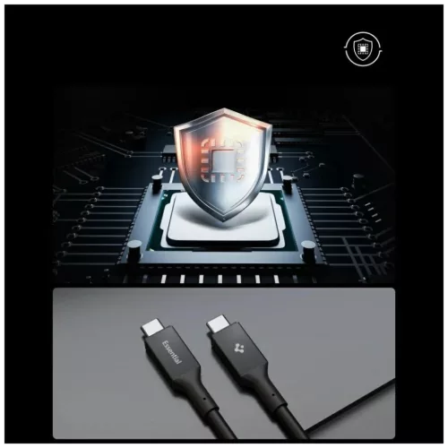 Spigen EB10010CC Essential Type-C kábel 100W 100cm fekete