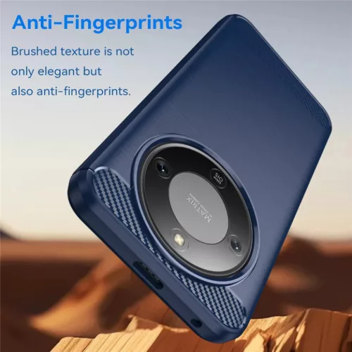 Honor Magic8 Lite Kék Techsuit Carbon Silicone tok