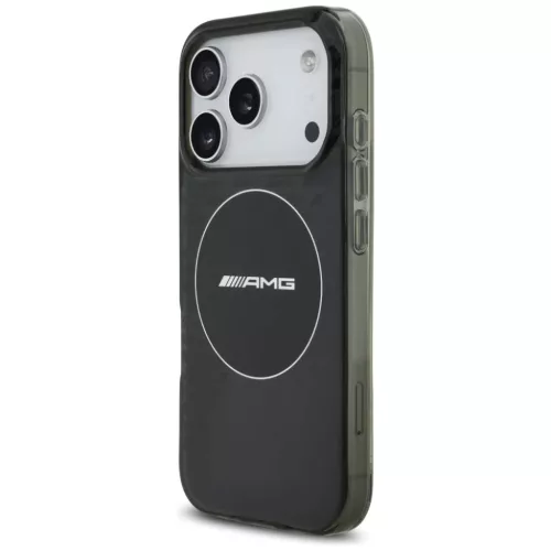 iPhone 17 Pro AMG Kétrétegű Átlátszó Füstös MagSafe tok fekete