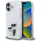 iPhone 16 Karl Lagerfeld IML Aquarelle Karl & Choupette & Logo fehér tok
